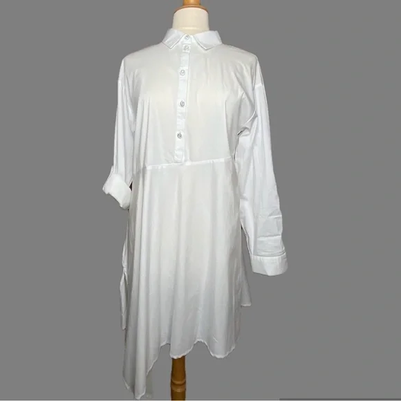 Cupio White Shirt Dress - Picture 2 of 9